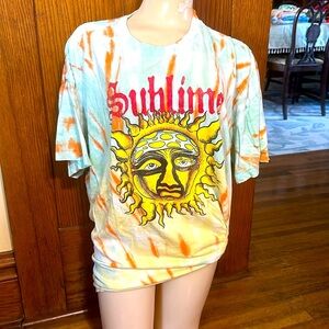 Sublime Women’s Tie Dye Sun Tee, Sz 1X